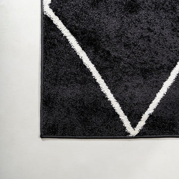 Cole Minimalist Diamond Trellis Area Rug